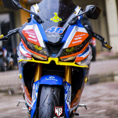 Desain Sticker R15 V3 Mandalika NS Squad Biru Modifikasi Stiker Full Body 04