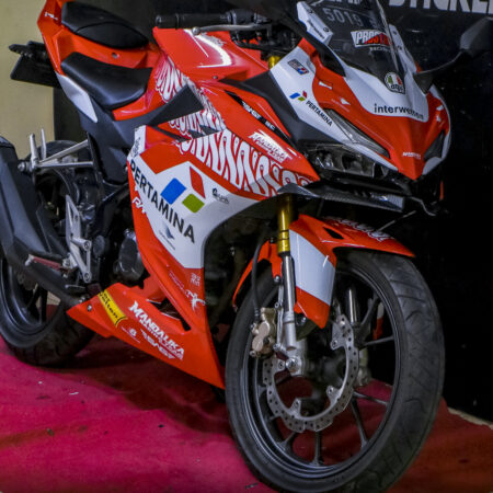 Sticker Motor CBR 150 R 2021 LIveri Mandalika SAG Merah Cutting Stiker Decal Sticker Full Body 05