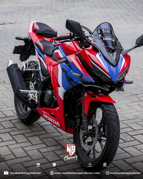 Sticker Motor Honda CBR 150 R All New Merah Tricolor Modifikasi Stiker Full Body 01