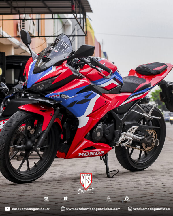 Sticker Motor Honda CBR 150 R All New Merah Tricolor Modifikasi Stiker Full Body 02