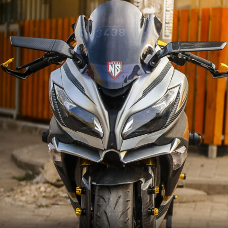 Sticker motor NINJA 250 FI silver grafis gold full body 04