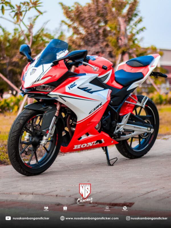 Stiker Motor CBR 150 R 2021 Liveri Panigale Merah Cutting Stiker Decal Sticker Full Body 02