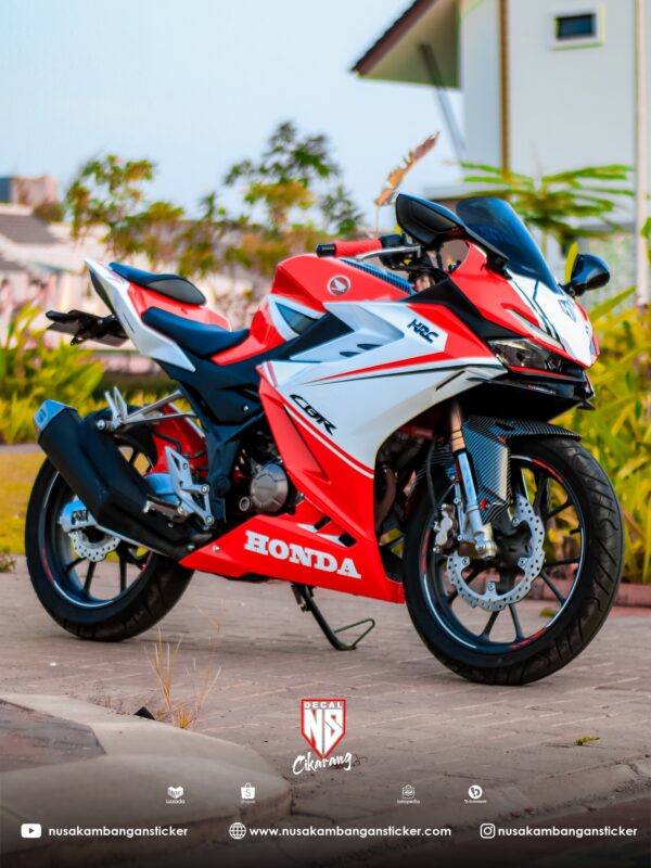 Stiker Motor CBR 150 R 2021 Liveri Panigale Merah Cutting Stiker Decal Sticker Full Body 03