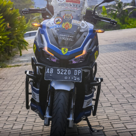 Stiker Motor Honda ADV 150 Ferrari HITAM BIRU Modifikasi Custom Sticker Full Body 01