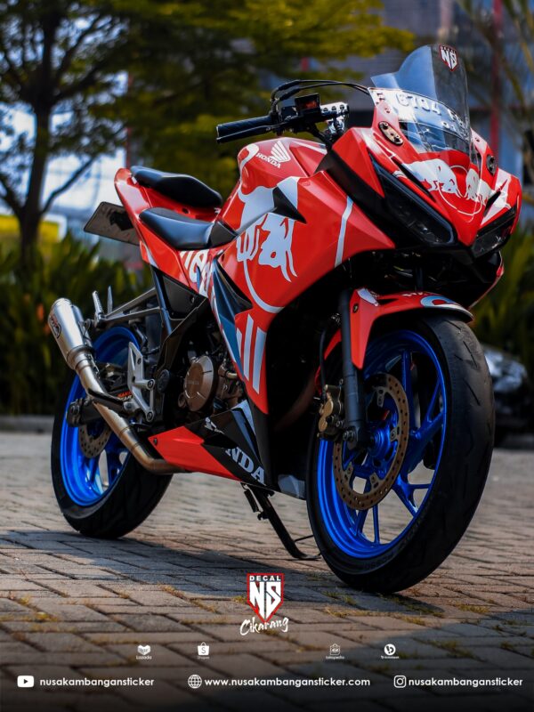 Stiker Motor Honda CBR 150 R All New Banteng Merah Sticker Full Body 01