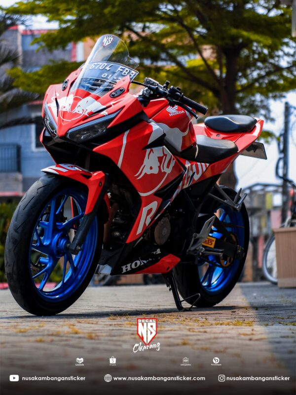 Stiker Motor Honda CBR 150 R All New Banteng Merah Sticker Full Body 02