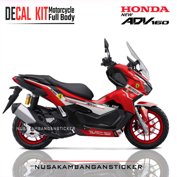 Decal Stiker Honda ADV 160 Ferrari Merah Modifikasi Stiker Full Body