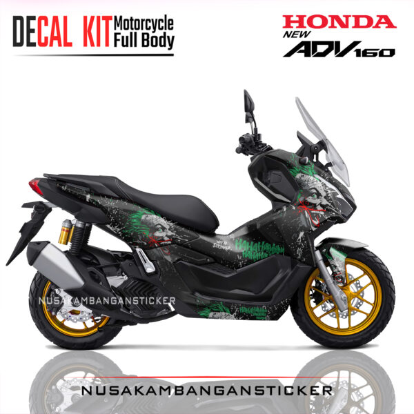 Decal Stiker Honda ADV 160 Joker Hitam Modifikasi Stiker Full Body