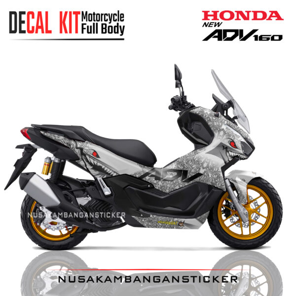 Decal kit ADV 160 shark batik putih full body