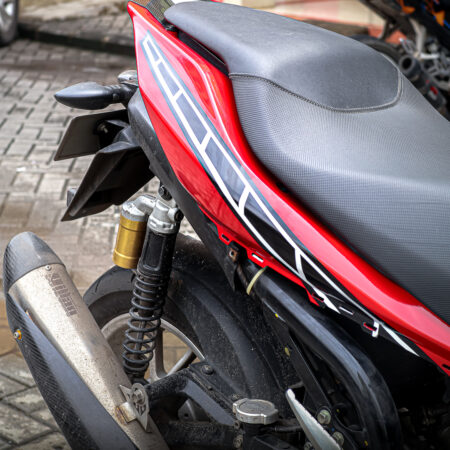 DECAL STICKER AEROX 155 MONSTER MERAH HITAM 06