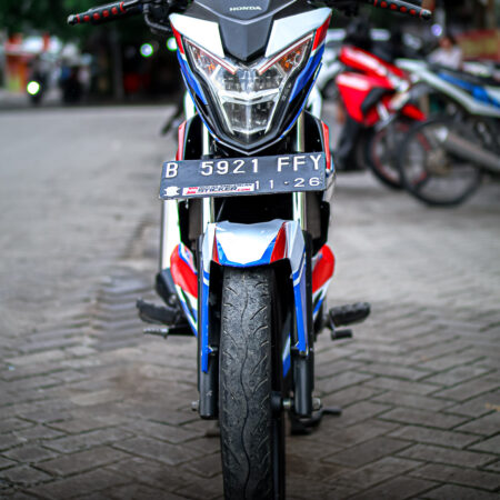striping stiker sonic biru merah putih 01