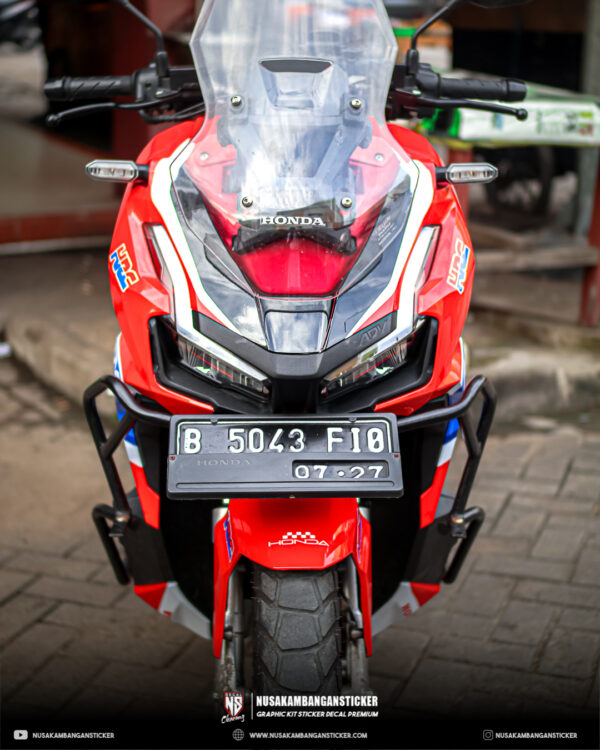 Stiker Motor ADV Merah Biru Fullbody 07