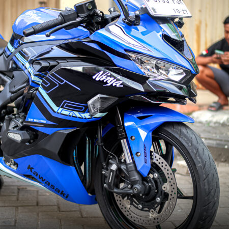 Stiker Motor R6 Biru Hitam Fullbody 03