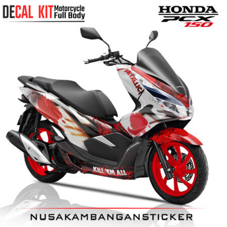 Decal Sticker Honda PCX 150 Metalica Stiker Fulll Body 2
