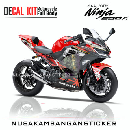 Decal Sticker Kawasaki All New Ninja 250 FI Special Edition NHK Bushido 2 Stiker Full Body