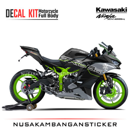 Decal Sticker Kawasaki Ninja ZX25 R winter test hitam Stiker Full Body 2