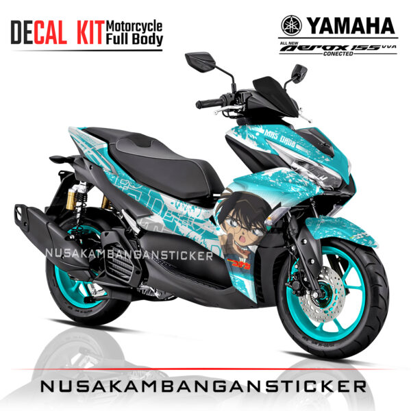 Decal Sticker Motor Yamaha Aerox New Conected 155 Detective Conan Stiker Full Body 3
