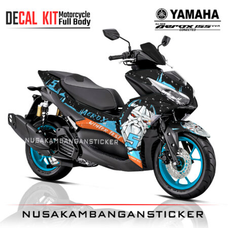Decal Sticker Motor Yamaha Aerox New Conected 155 KYT Tt Course masia Winter test Stiker Full Body