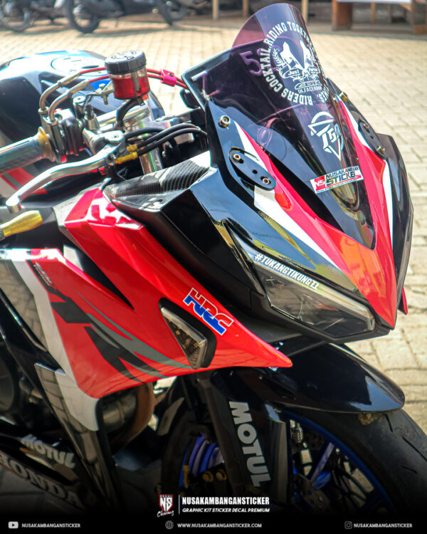 Decal Stiker Motor Honda CBR 150R All New Merah Hitam Fullbody 05