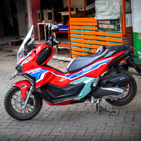 Stiker Motor Honda ADV 160 Merah Biru Fullbody 01