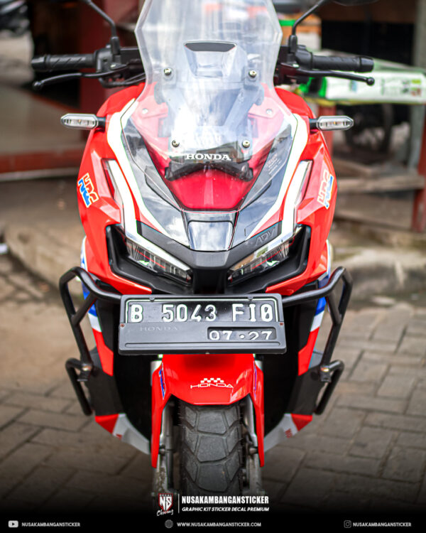 Stiker Motor Honda ADV 160 Merah Biru Fullbody 07