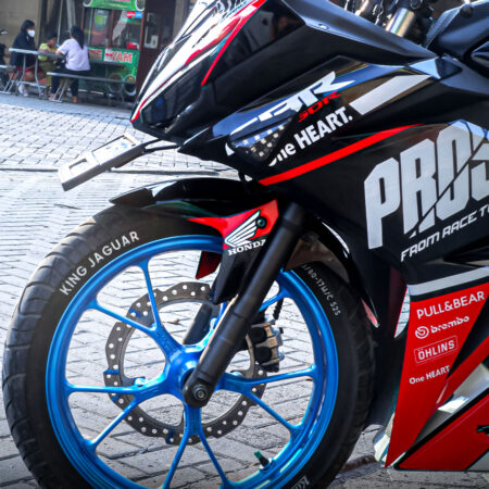 Stiker Motor Honda CBR 150R All New Prostreet Hitam Merah Fullbody 06