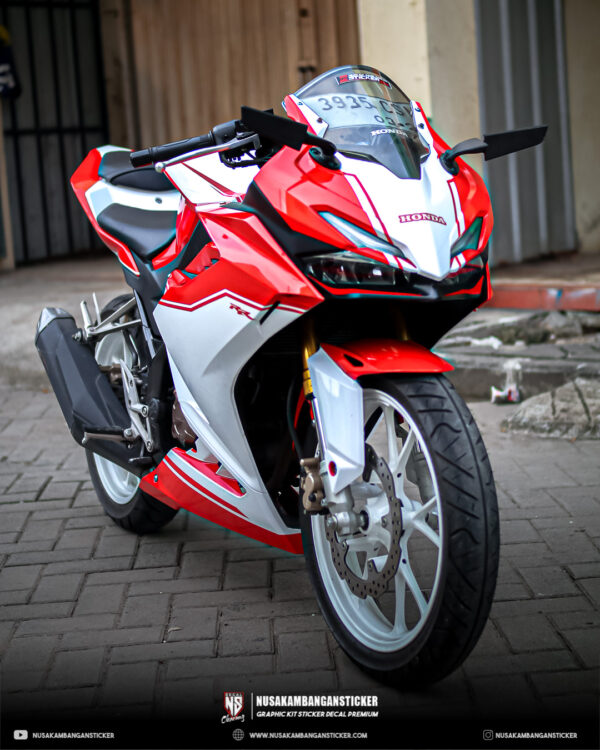 Striping Honda CBR 150R 2021 Merah Putih Fullbody 03
