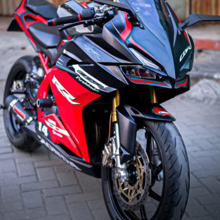 Stiker Motor Honda CBR 250RR Hitam Merah Fullbody 02
