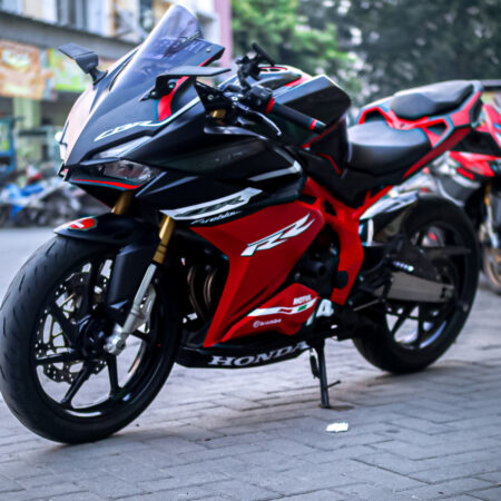 Stiker Motor Honda CBR 250RR Hitam Merah Fullbody 03