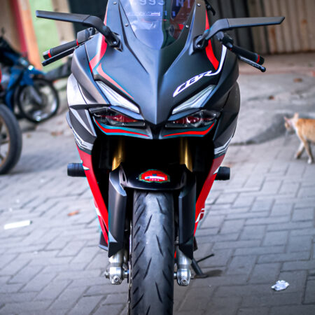 Stiker Motor Honda CBR 250RR Hitam Merah Fullbody 07