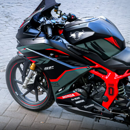 Decal Sticker Motor Honda CBR 250RR Abu abu Hitam Fullbody 03