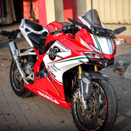 Desain Sticker Motor Honda CBR 250RR Merah Putih Fullbody 02