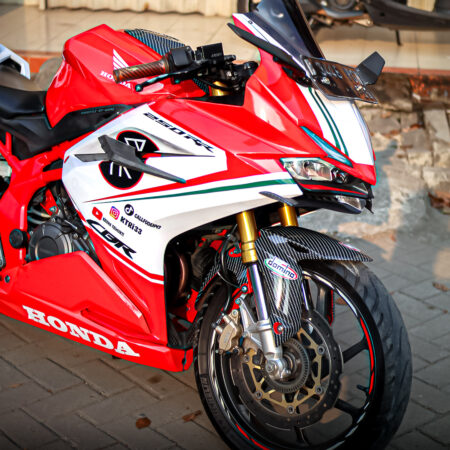 Desain Sticker Motor Honda CBR 250RR Merah Putih Fullbody 04