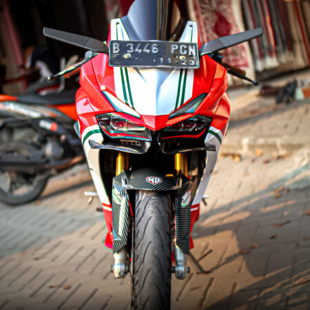 Desain Sticker Motor Honda CBR 250RR Merah Putih Fullbody 07