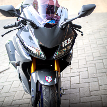 Desain Sticker Motor Yamaha R15 V3 Abu abu Fullbody 06