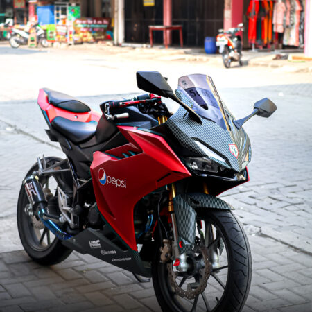 Stiker Motor Honda CBR 150R 2021 Merah Abu abu Fullbody 01