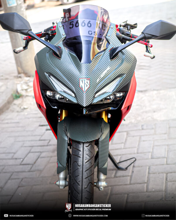 Stiker Motor Honda CBR 150R 2021 Merah Abu abu Fullbody 07