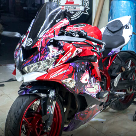 Striping kawasaki ZX 25R Anime Merah Fullbody 06