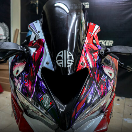 Striping kawasaki ZX 25R Anime Merah Fullbody 07
