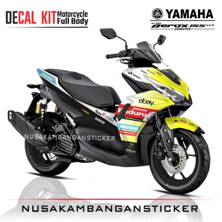 DECAL KIT STICKER AEROX 155 CONECTED LIVERY VR46 RACING TEAM FULLBODY
