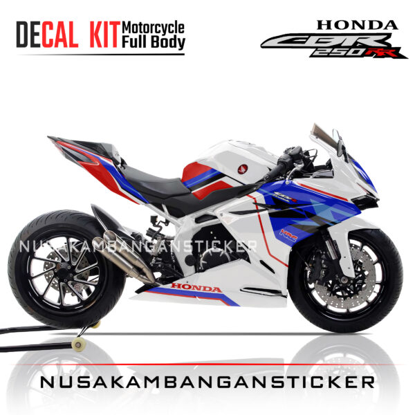 DECAL KIT STICKER CBR 250 RR FIRE BLADE PUTIH MERAH RACING FULLBODY