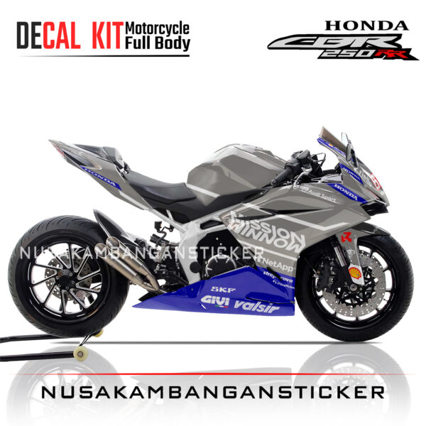 DECAL KIT STICKER CBR 250 RR MISSSION WINNOW GRAY FULLBODY