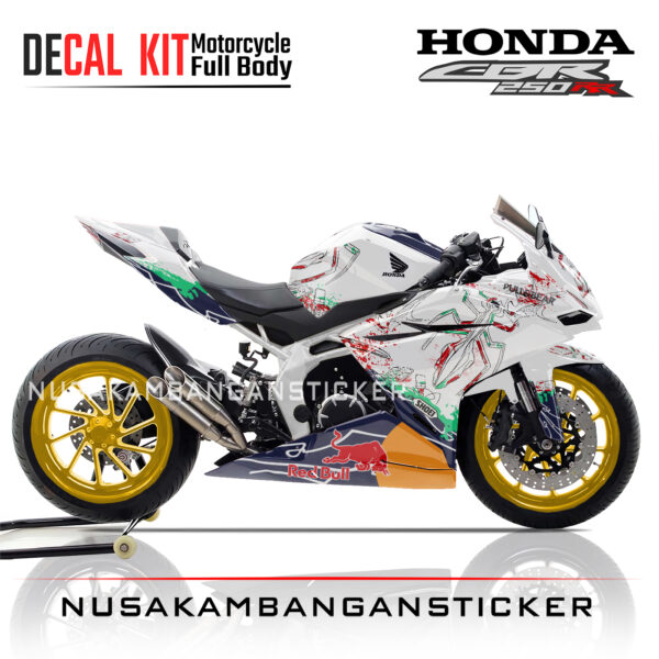 DECAL KIT STICKER CBR 250 RR SHOEI PUTIH FULLBODY