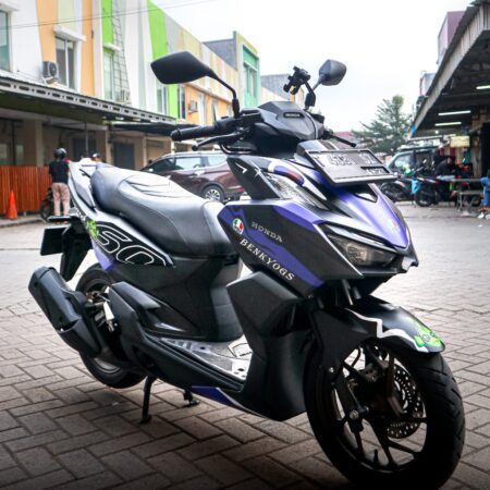 DECAL KIT STICKER HONDA VARIO 160 AGV VIA VIA HITAM FULLBODY