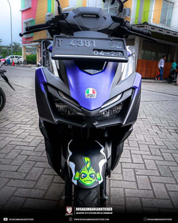 DECAL KIT STICKER HONDA VARIO 160 AGV VIA VIA HITAM FULLBODY