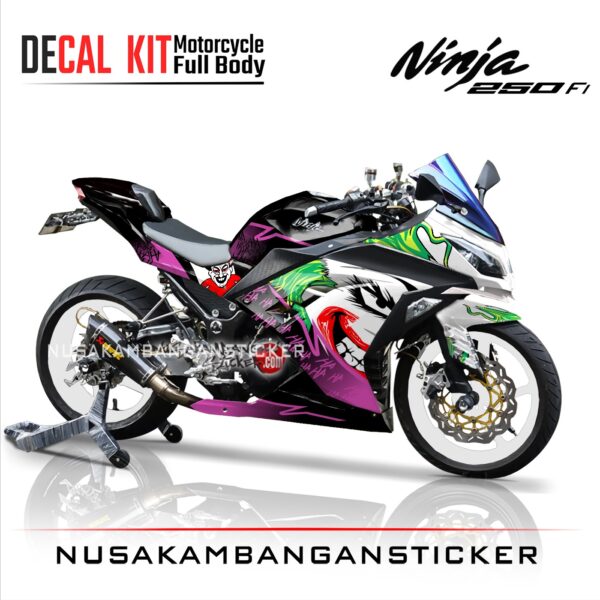 DECAL KIT STICKER NINJA 250 FI HITAM JOKER FULLBODY