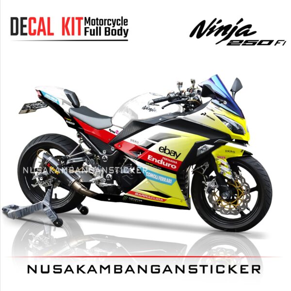 DECAL KIT STICKER NINJA 250 FI LIVERY VR46 RACING TEAM FULLBODY