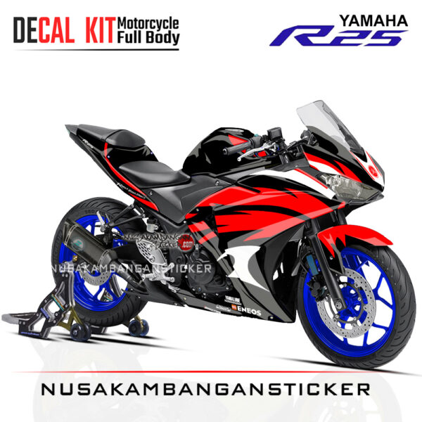 DECAL KIT STICKER R25 OLD DESAIN RED SUTERSTOK GRAPHIC FULLBODY