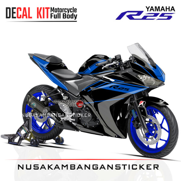 DECAL KIT STICKER R25 OLD LAYER GRAFIS R1 BLUE RACING FULLBODY