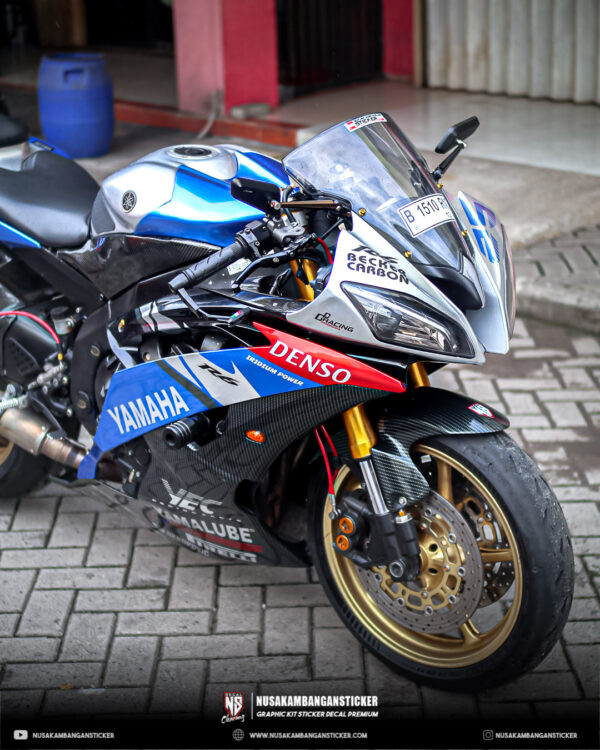 DECAL KIT STICKER YAMAHA YZF R6 BIRU FULLBODY